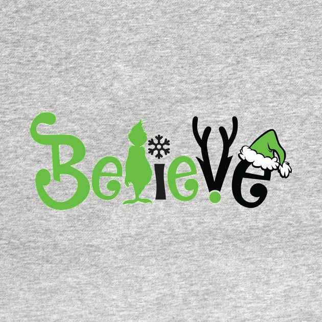 Believe Grinnch Funny Christmas Gifts by teespringplus